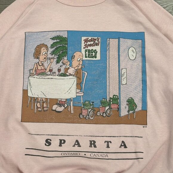 Vintage 90’s Funny Frog Legs Crewneck Sweatshirt - Picture 3 of 8